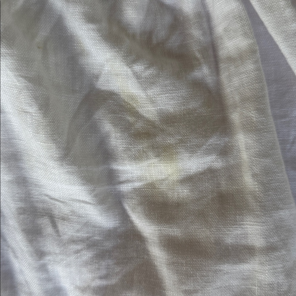 Reformation White Ruffle-strap Linen Dress - Picture 2 of 5